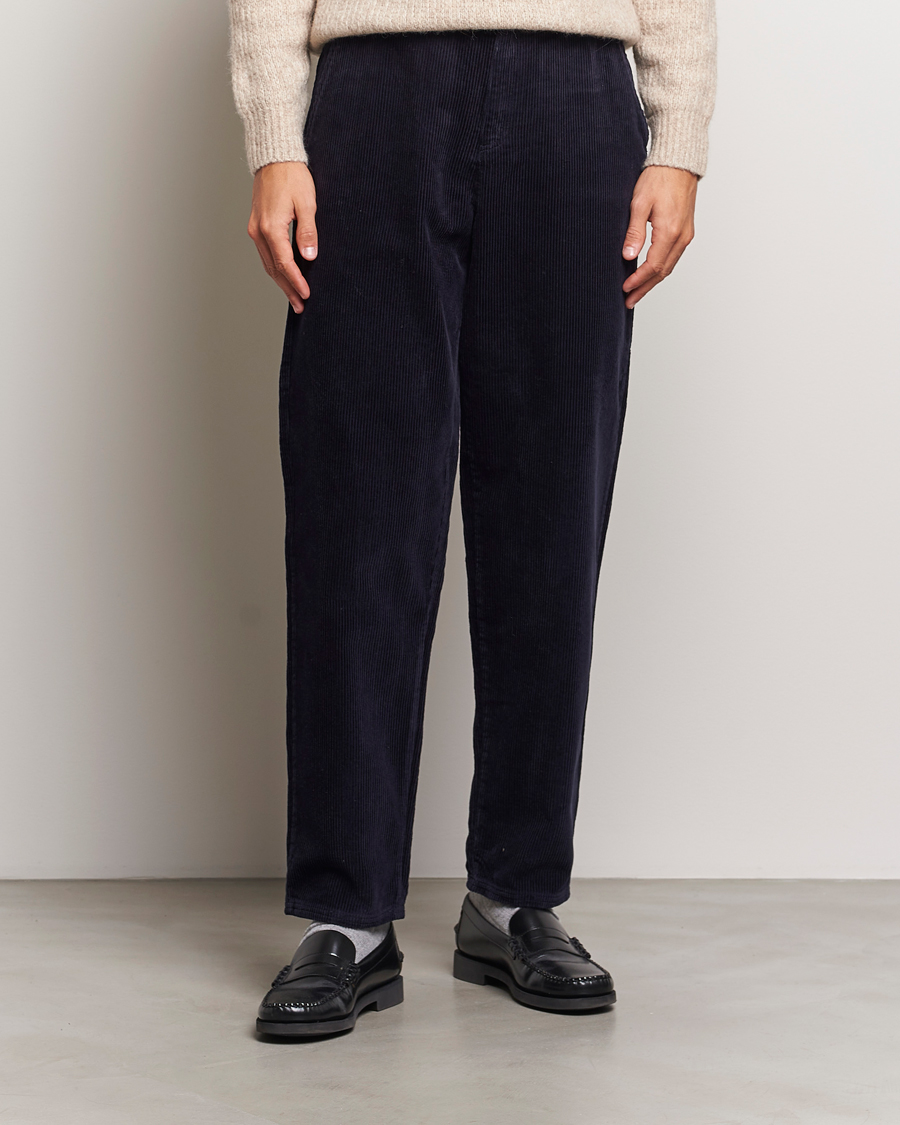 Homme |  | LES DEUX | Kody Heavy Corduroy Pants Dark Navy