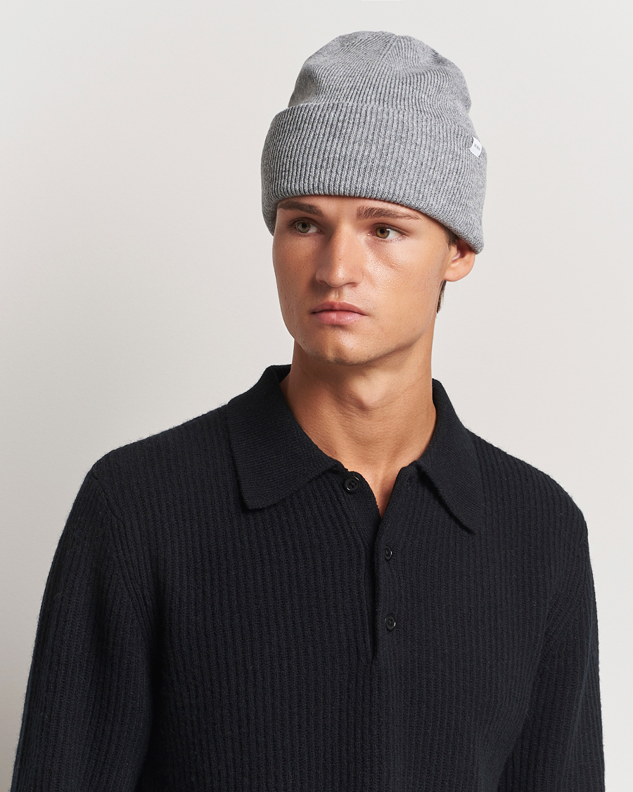 Homme |  | LES DEUX | Wayne Wool Beanie Grey Melange