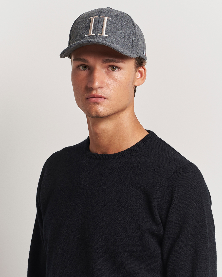 Homme |  | LES DEUX | Encore Wool Baseball Cap Light Grey Melange