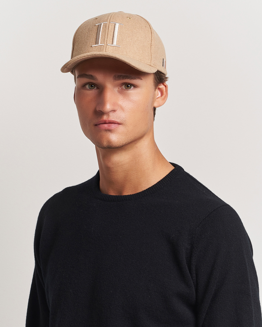 Homme | Bobs Et Casquettes | LES DEUX | Encore Wool Baseball Cap Dark Sand Melange