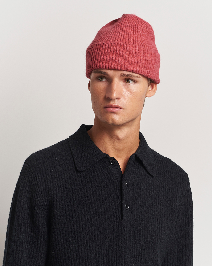 Homme |  | Le Bonnet | Lambswool/Caregora Beanie Fuchsia