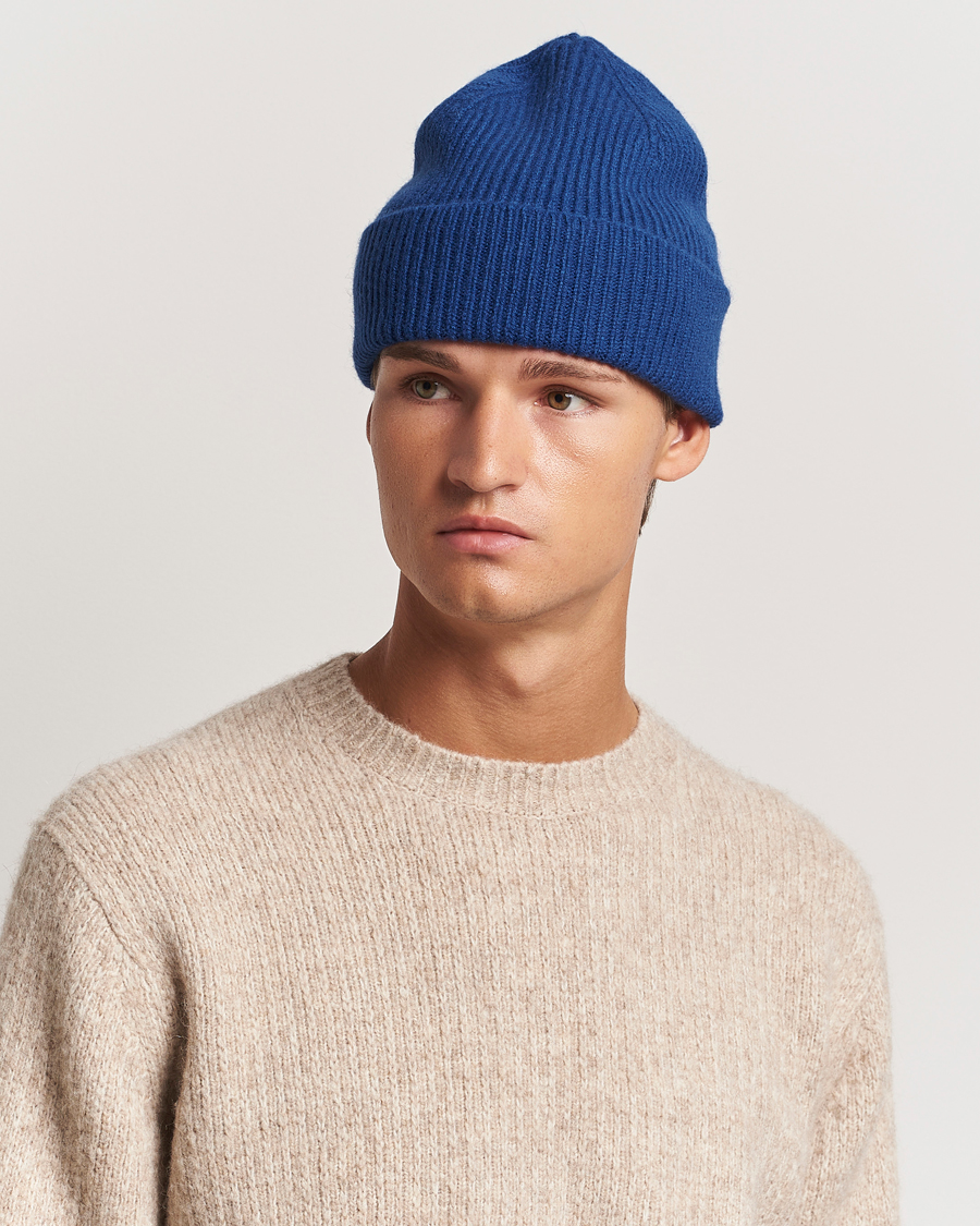 Homme |  | Le Bonnet | Lambswool/Caregora Beanie Marin