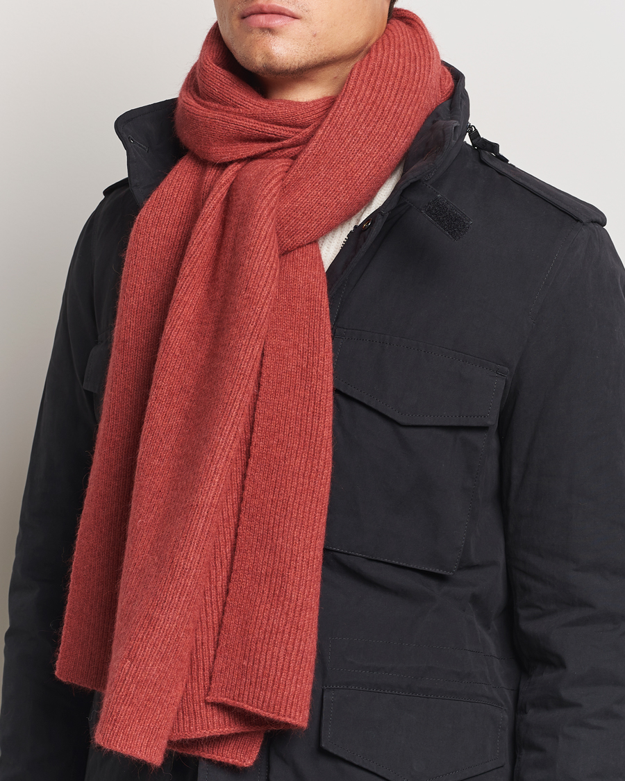 Homme |  | Le Bonnet | Lambswool/Caregora Scarf Terra