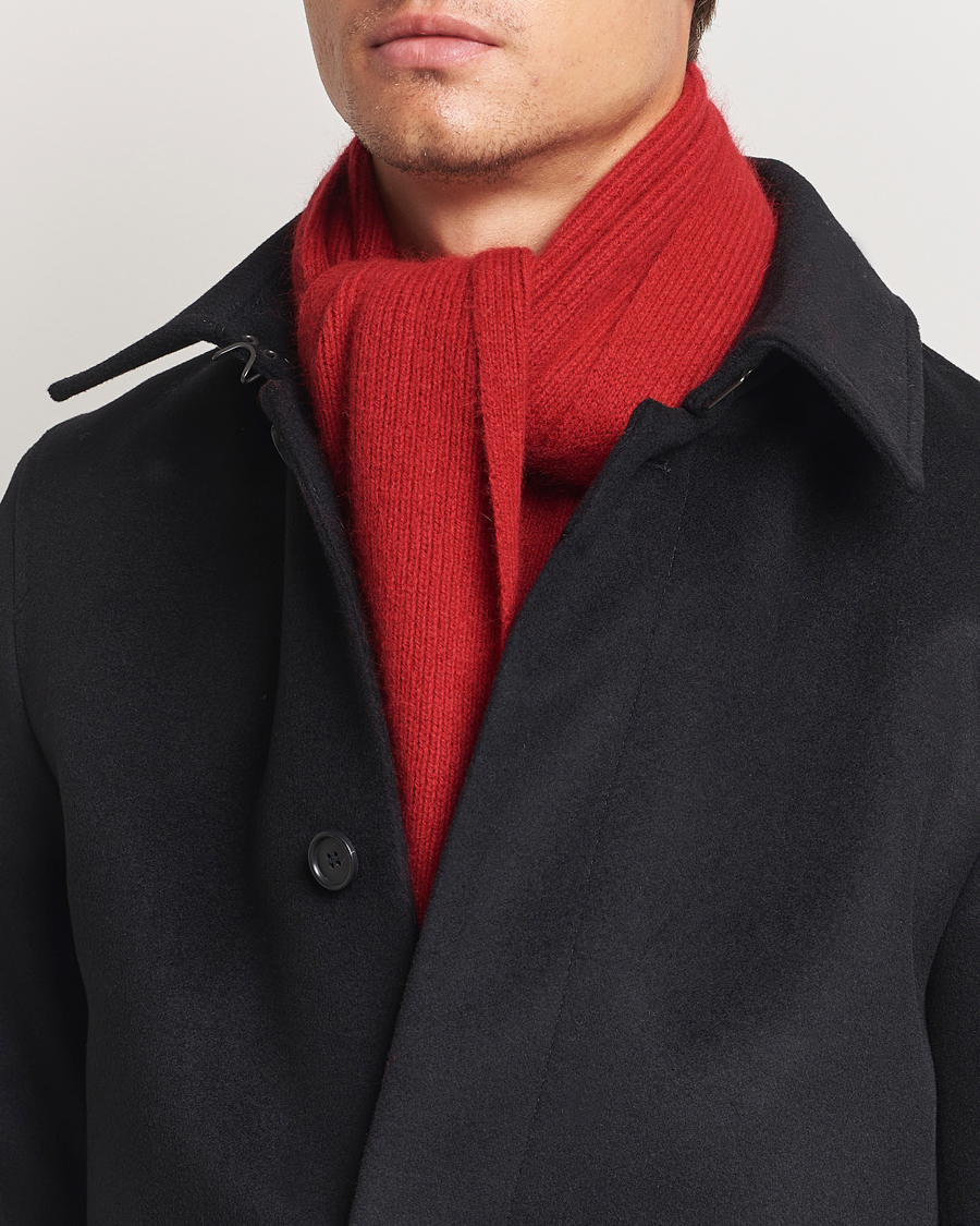 Homme |  | Le Bonnet | Lambswool/Caregora Scarf Framboise