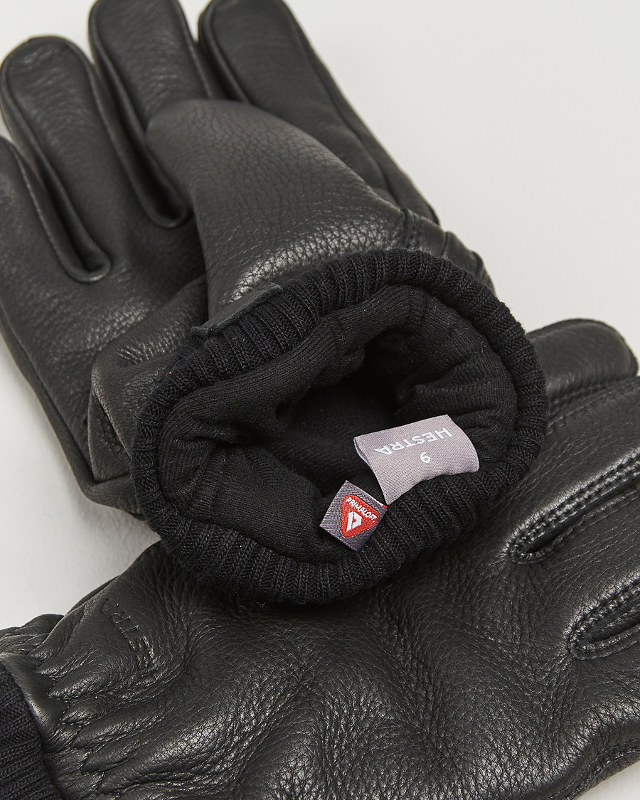 Homme |  | Hestra | Tore Deerskin Primaloft Lined Glove Black