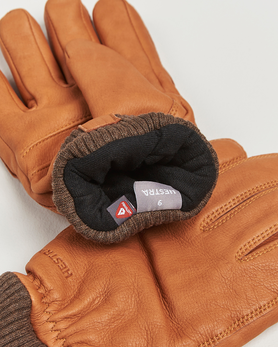 Homme |  | Hestra | Tore Deerskin Primaloft Lined Glove Cork