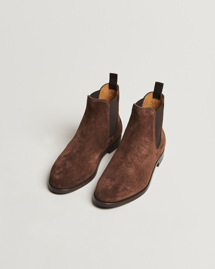 Homme | Bottines Chelsea | Ralph Lauren Purple Label | Chelsea Boots Dark Brown Suede