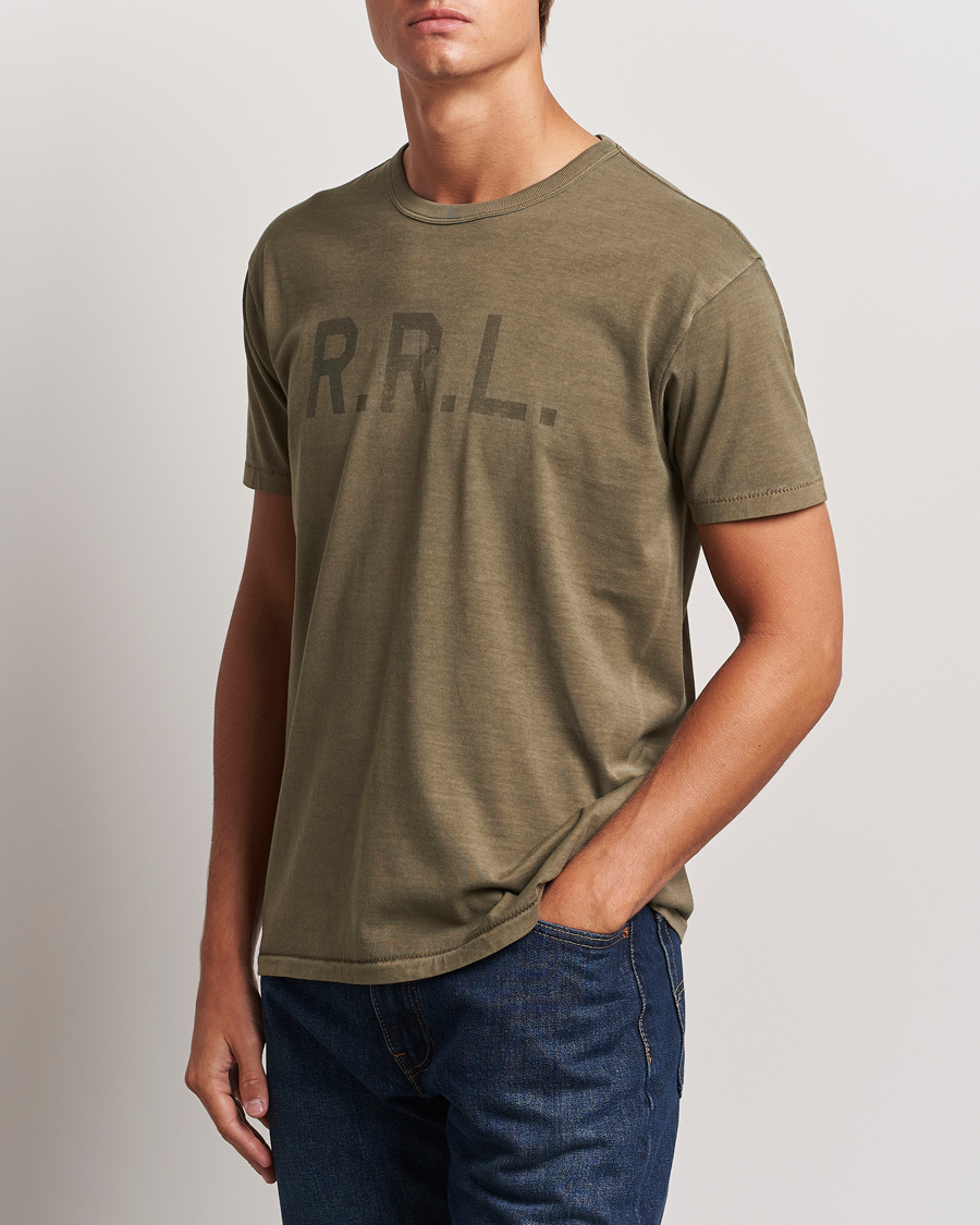 Homme |  | RRL | Graphic Short Sleeve T-Shirt Olive