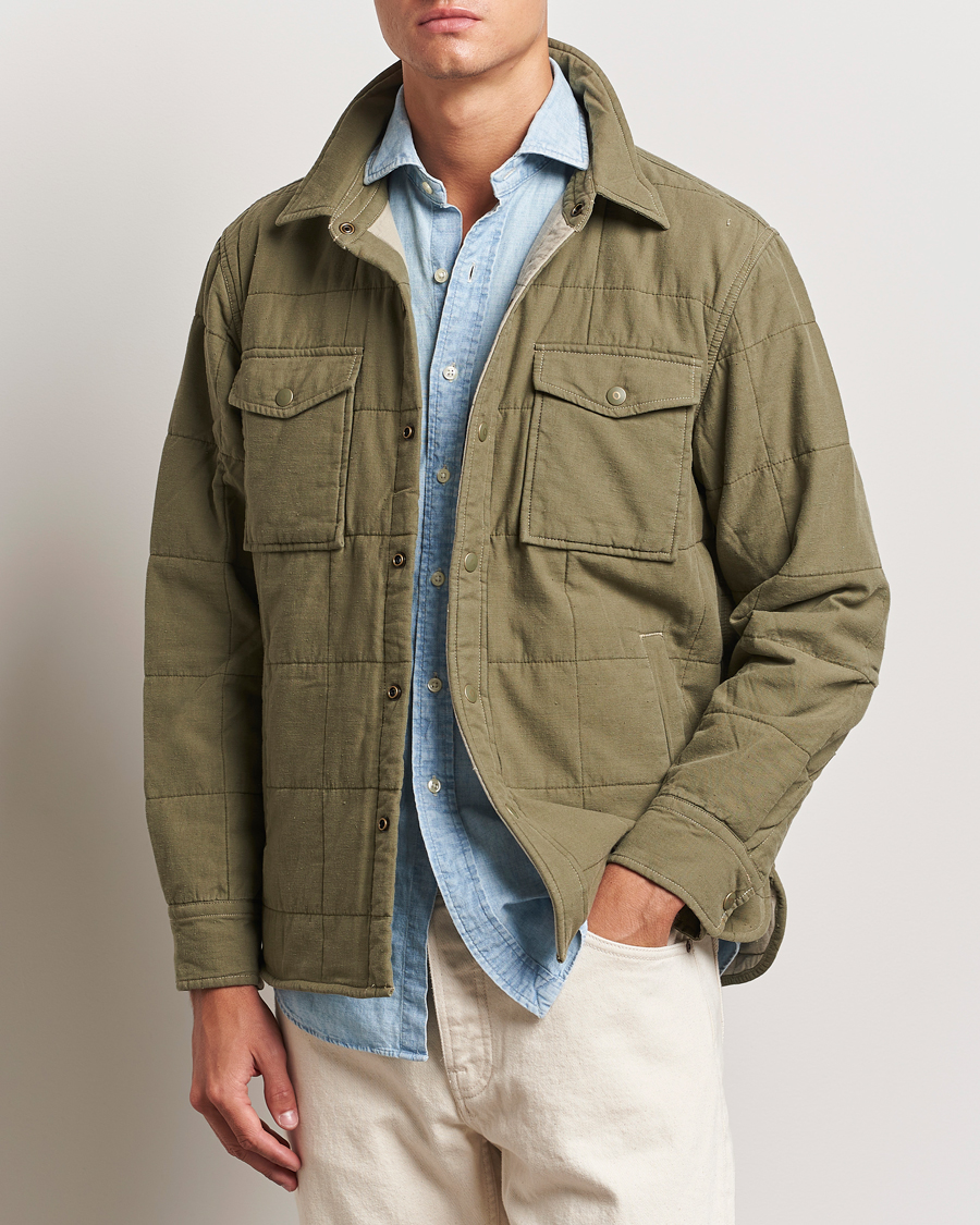 Homme |  | RRL | Mountain Shirt Jacket Olive Drab