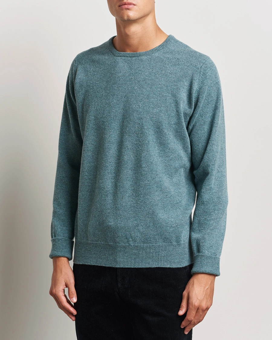 Homme | William Lockie | William Lockie | Rob Lambswool Crewneck Caspian