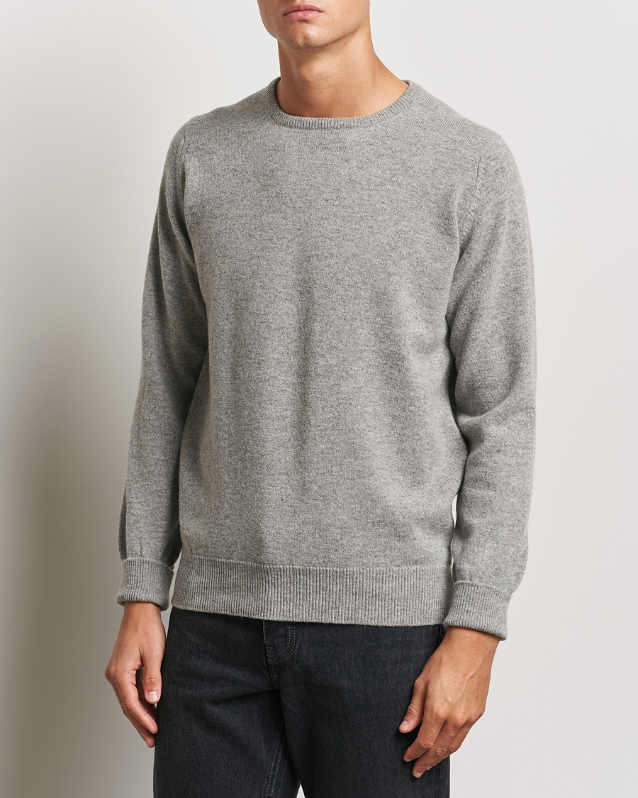 Homme | William Lockie | William Lockie | Rob Lambswool Crewneck Flannel