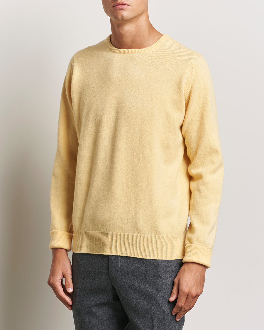 Homme |  | William Lockie | Rob Lambswool Crewneck Solar