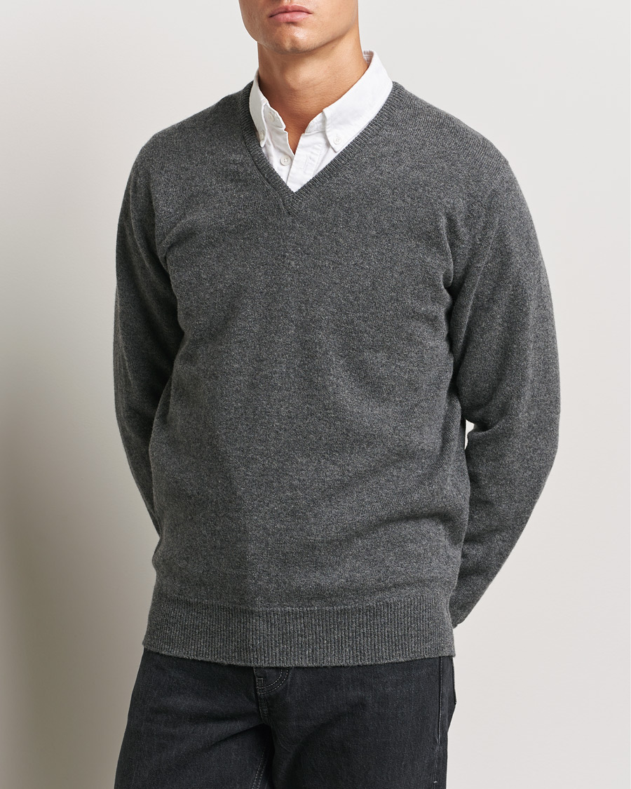 Homme | Vêtements | William Lockie | Rob Lambswool V-Neck Cliff