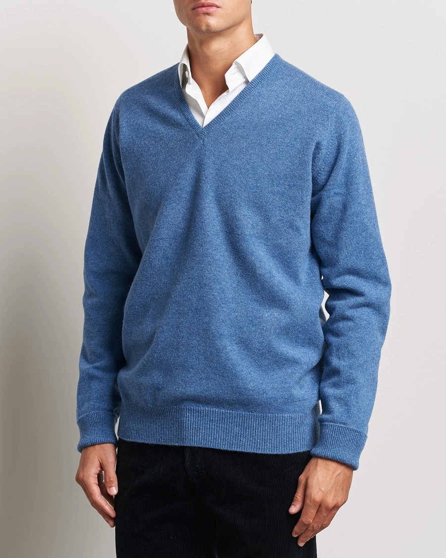 Homme |  | William Lockie | Rob Lambswool V-Neck Clyde