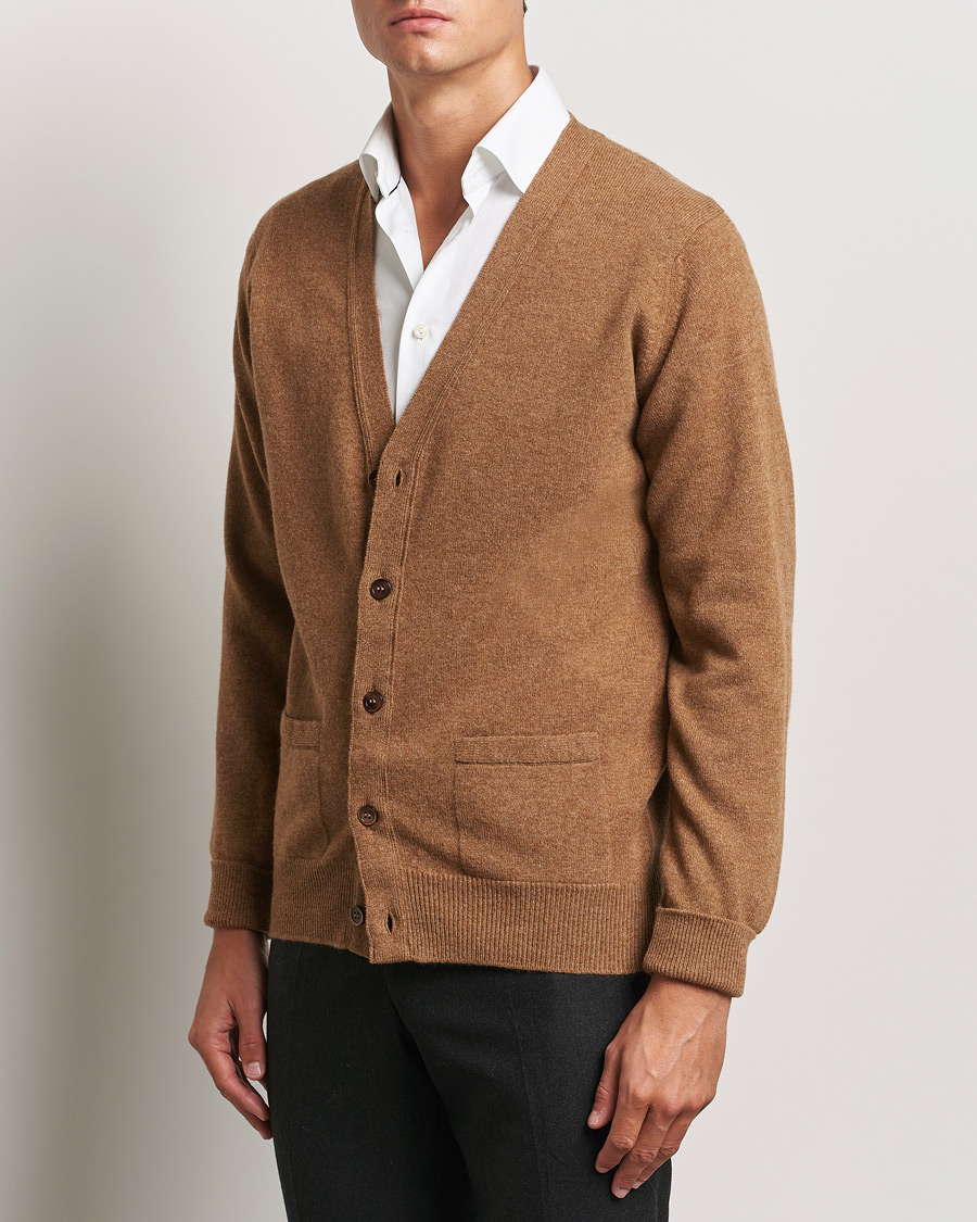 Homme | Pulls Et Tricots | William Lockie | Rob Lambswool Cardigan Driftwood