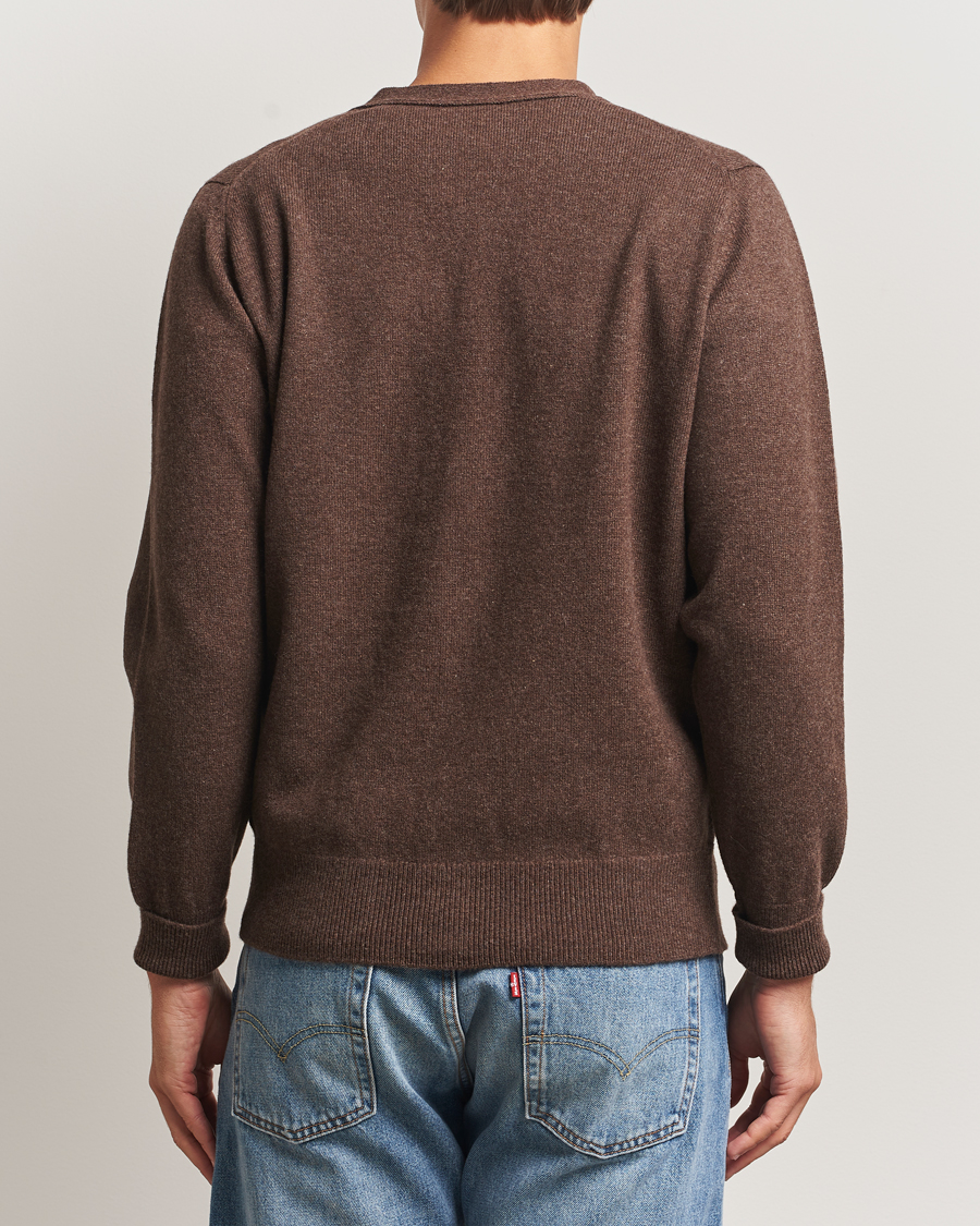 Homme | Pulls Et Tricots | William Lockie | Rob Lambswool Cardigan Mocha