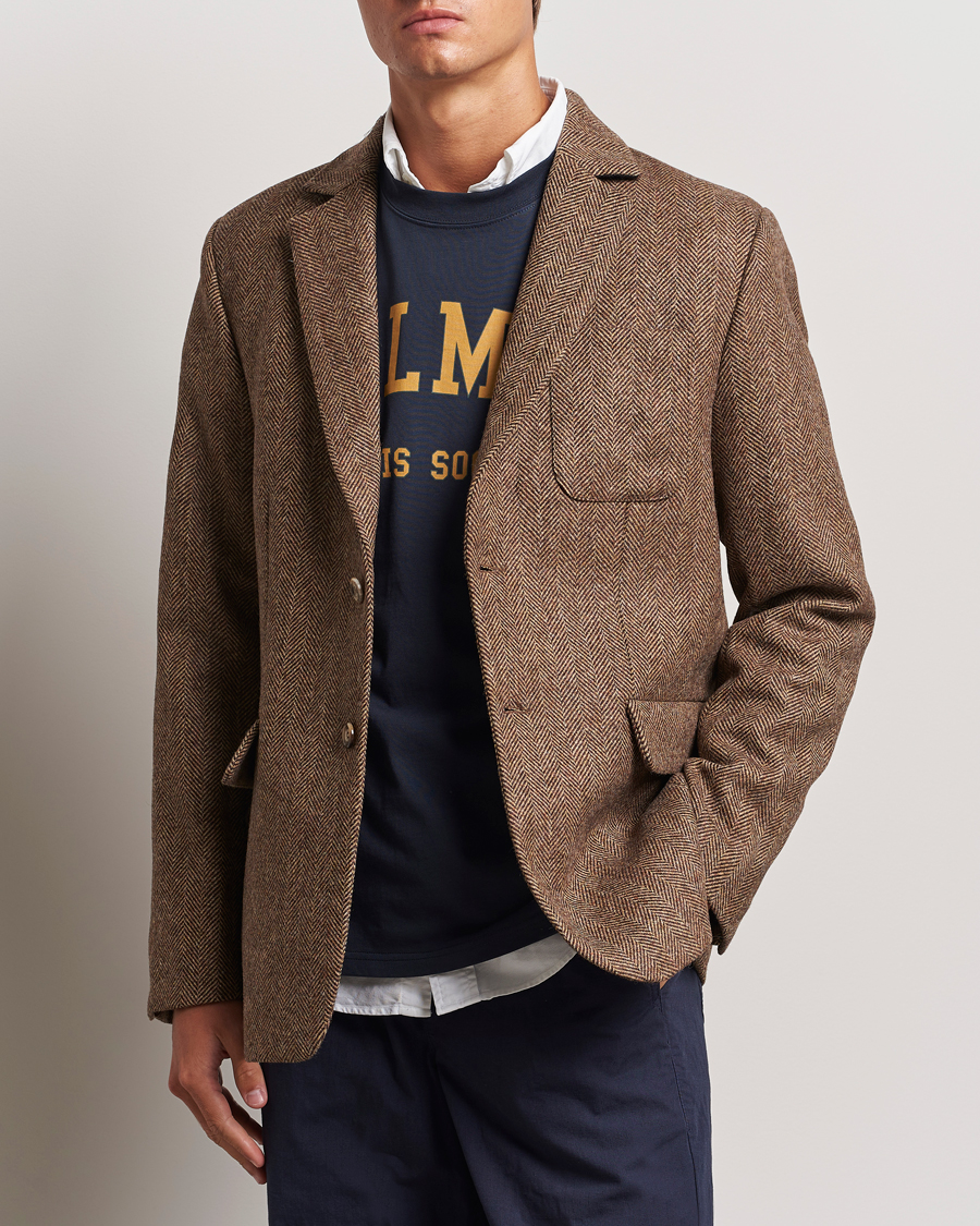 Homme |  | Palmes | Blaze Herringbone Wool Sport Coat Brown