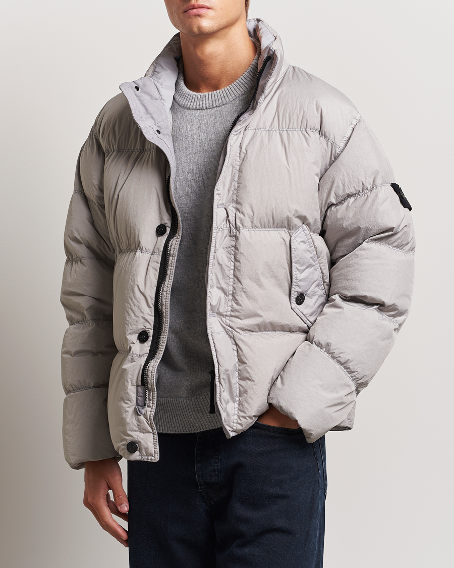 Homme |  | Stone Island | Garment Dyed Recycled Nylon Down Jacket Grey