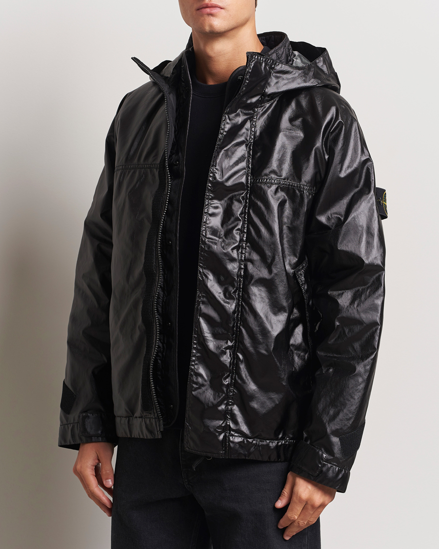 Homme |  | Stone Island | Glass Cover-TC Garment Dyed Detach Vest Jacket Black