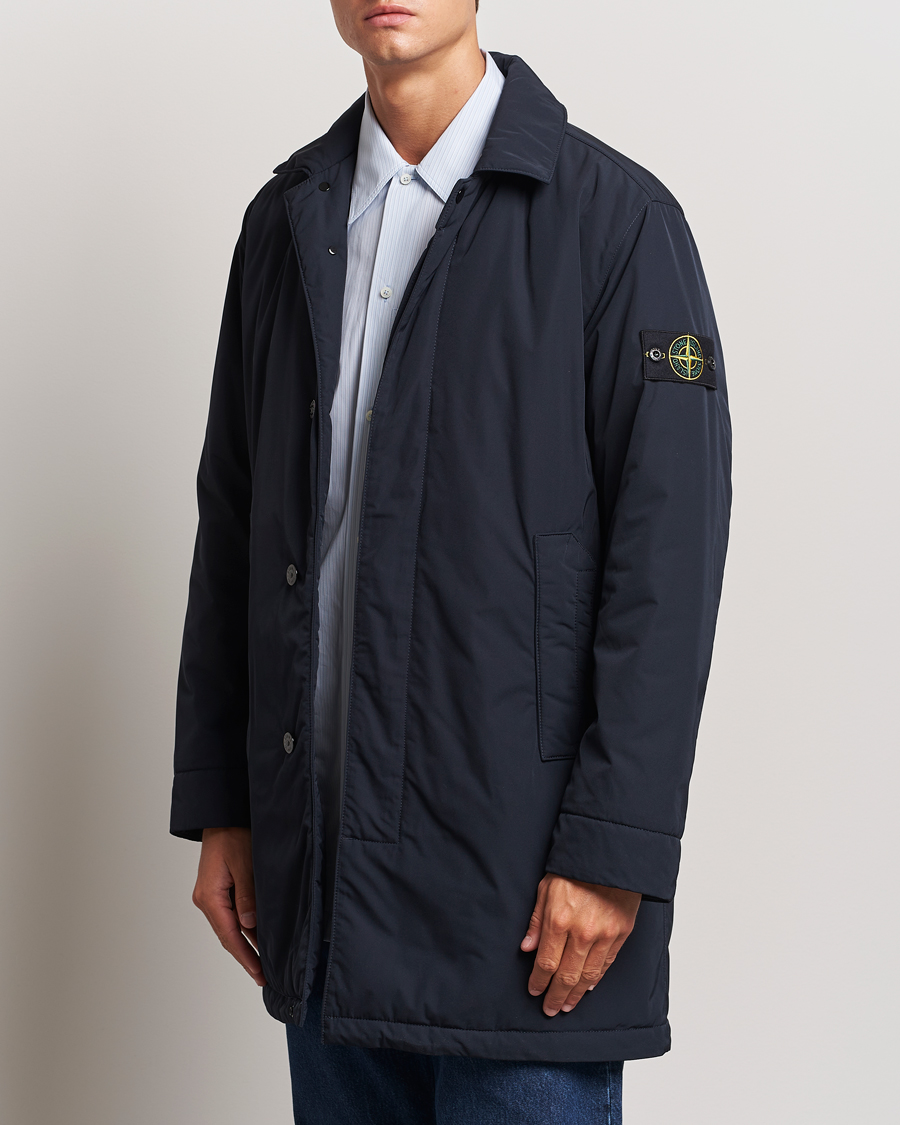 Homme | Nouvelles Marques | Stone Island | Micro Twill Padded Coat Navy Blue