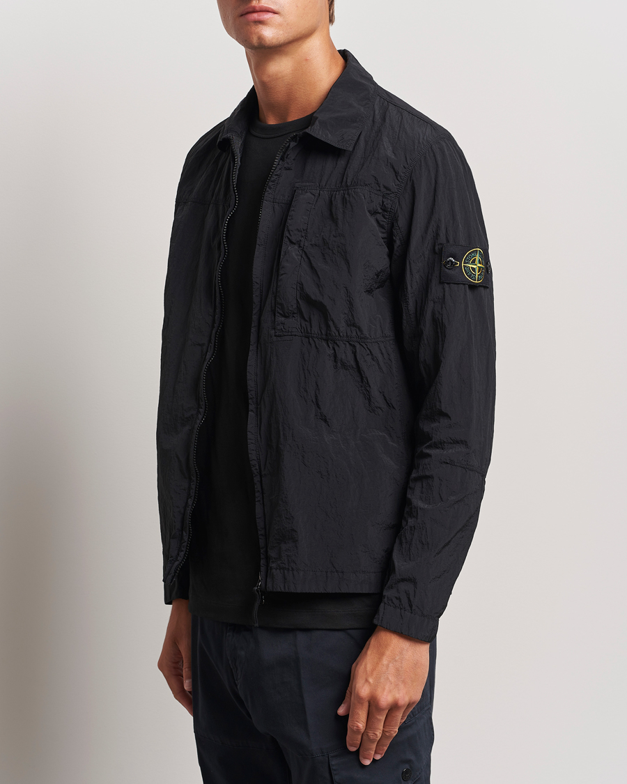 Homme | Vestes Chemise | Stone Island | Nylon Metal Zip Overshirt Black