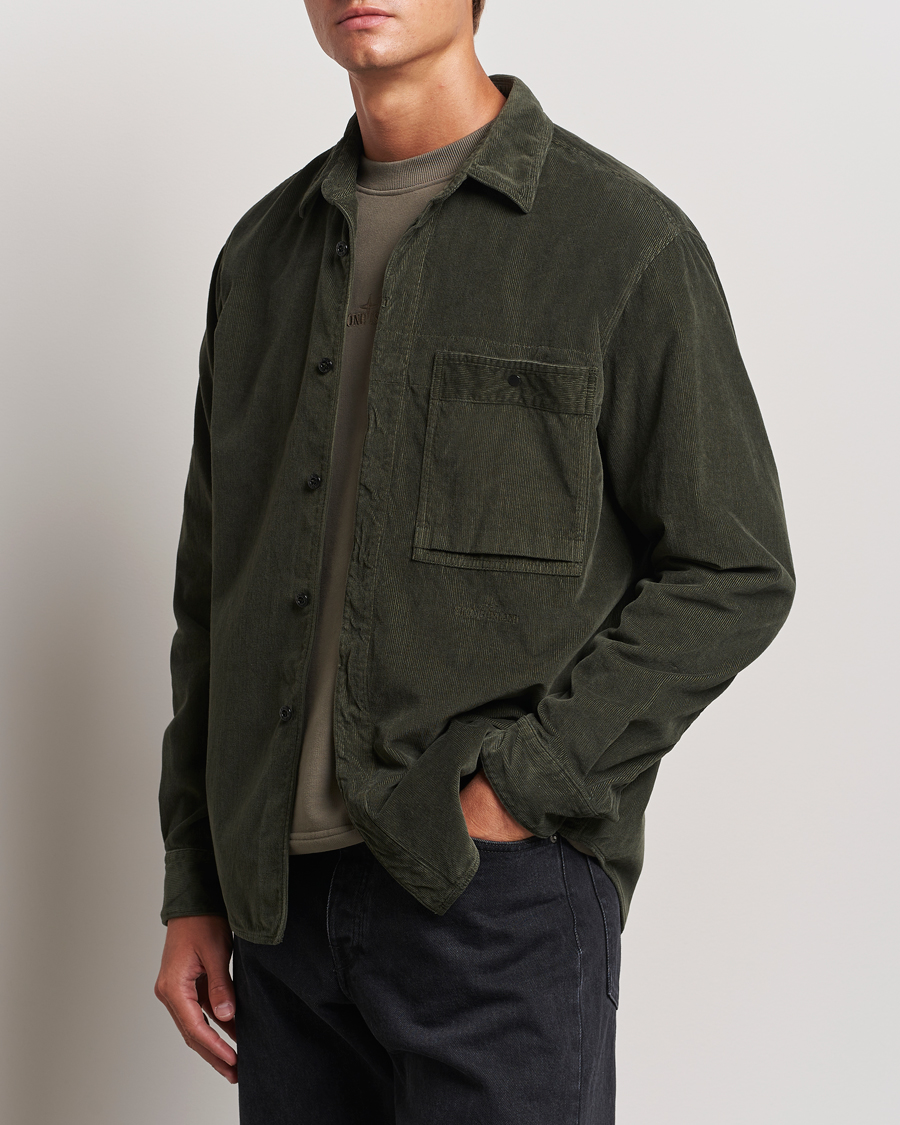 Homme | Chemises | Stone Island | Cotton Cord Overshirt Musk