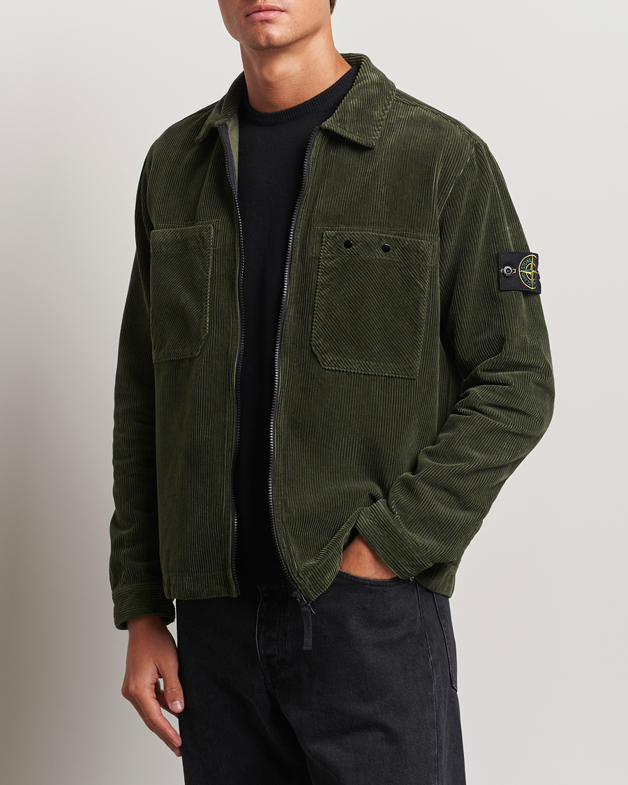 Homme | Nouvelles Marques | Stone Island | Garment Dyed Corduroy Overshirt Musk