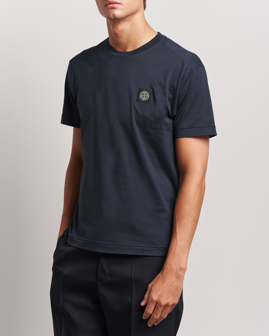 Homme |  | Stone Island | Garment Dyed Jersey T-Shirt Navy Blue