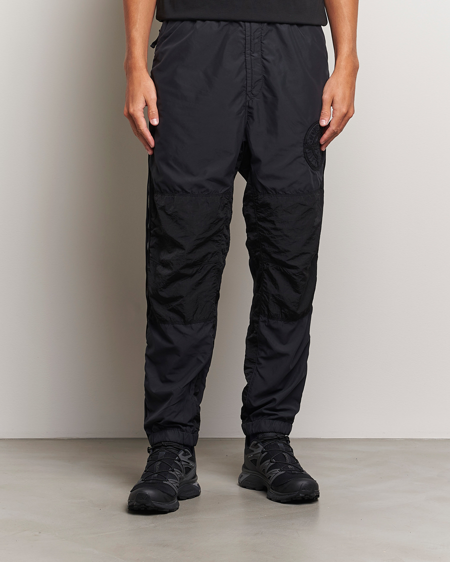 Homme |  | Stone Island | Washed Nylon Jogger Pants Black