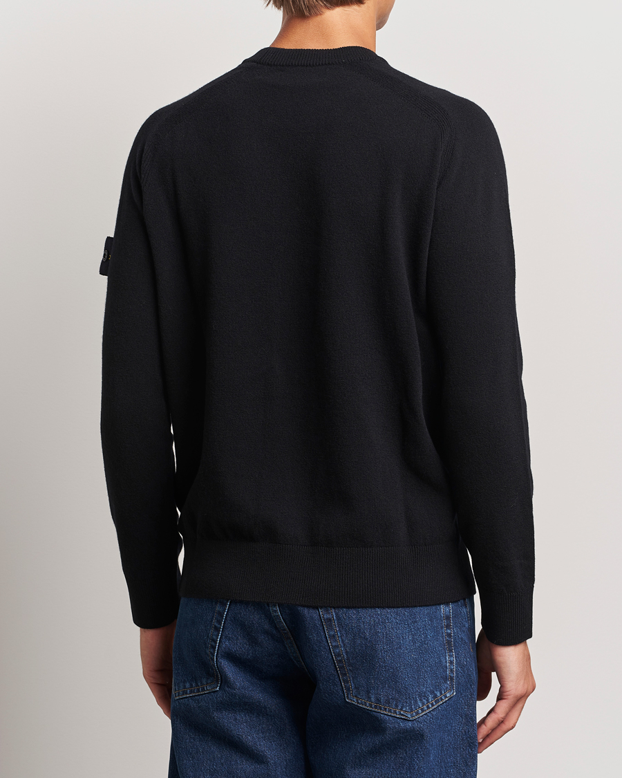 Homme | Pulls Et Tricots | Stone Island | Cardigan Knit Geelong Wool Crew Neck Black
