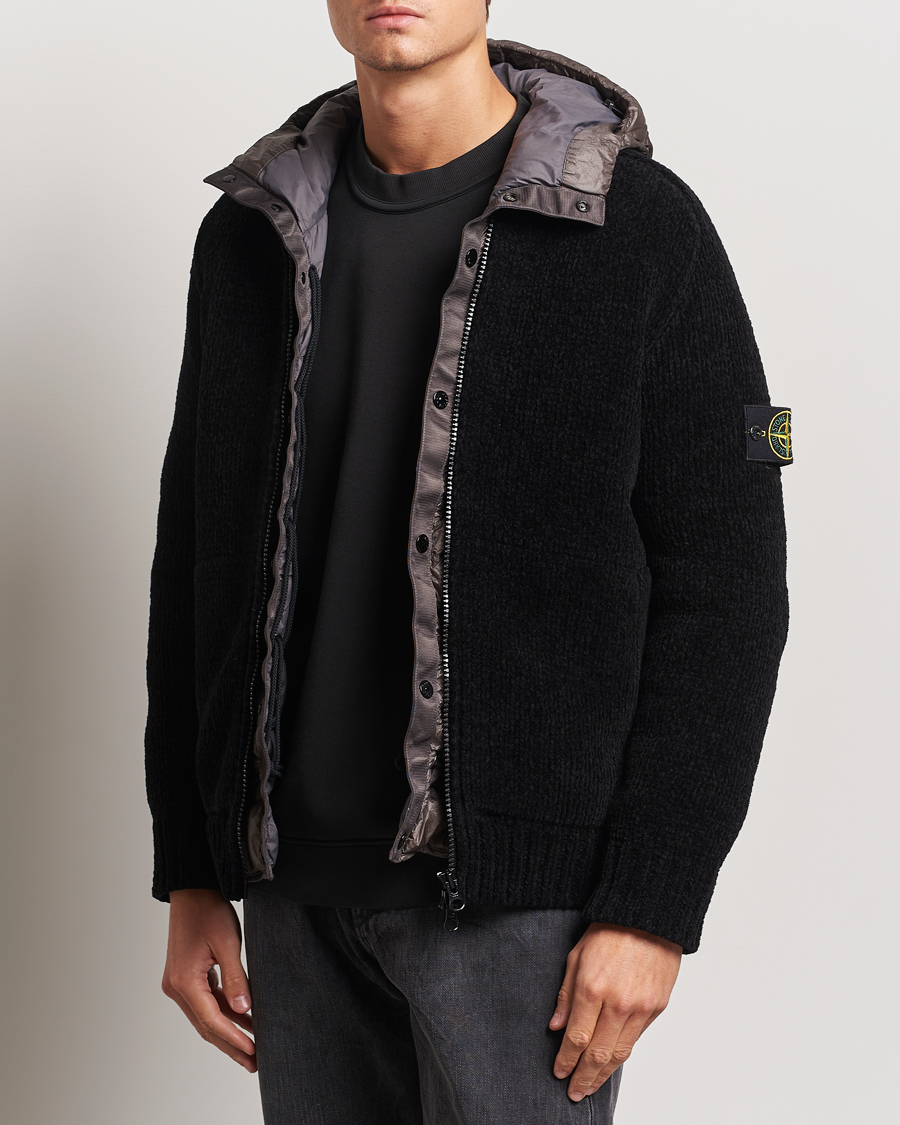 Homme |  | Stone Island | Presidents Knit Down Liner Hood Black