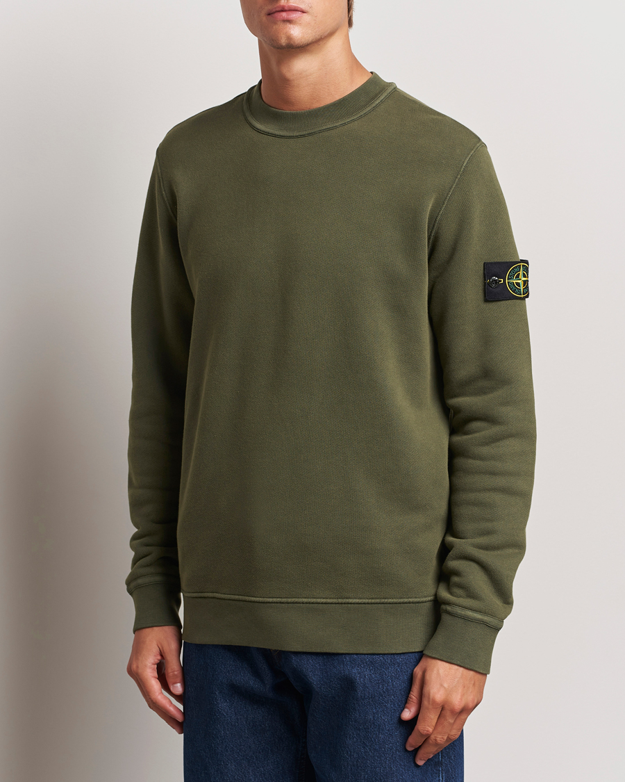 Homme |  | Stone Island | Old Dyed Cotton Sweatshirt Musk