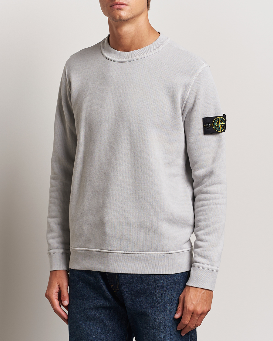 Homme |  | Stone Island | Old Dyed Cotton Sweatshirt Grey