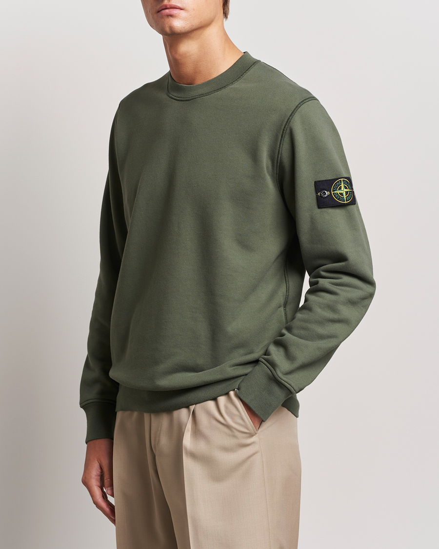 Homme |  | Stone Island | Garment Dyed Fleece Sweatshirt Musk