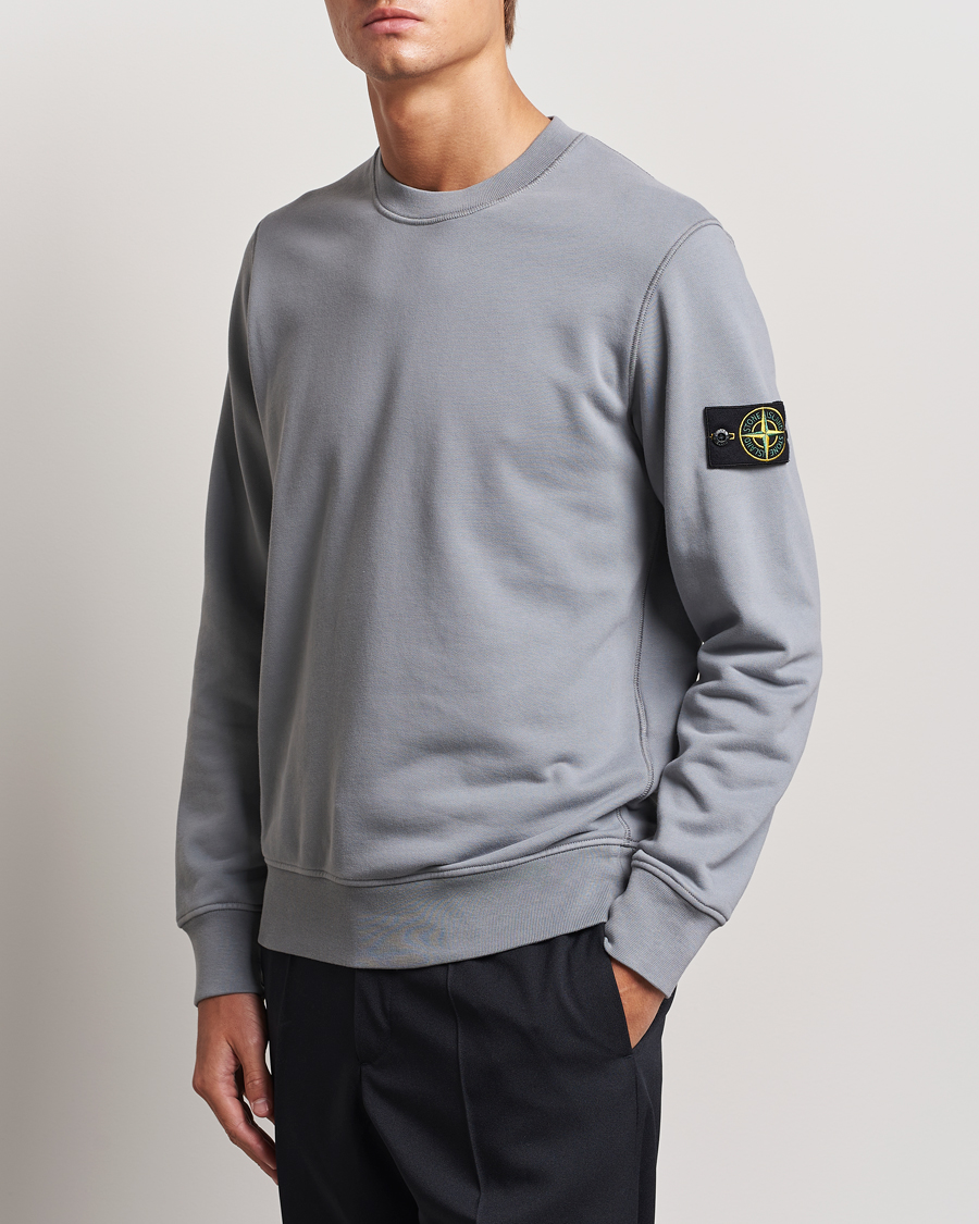Homme |  | Stone Island | Garment Dyed Fleece Sweatshirt Grey Green