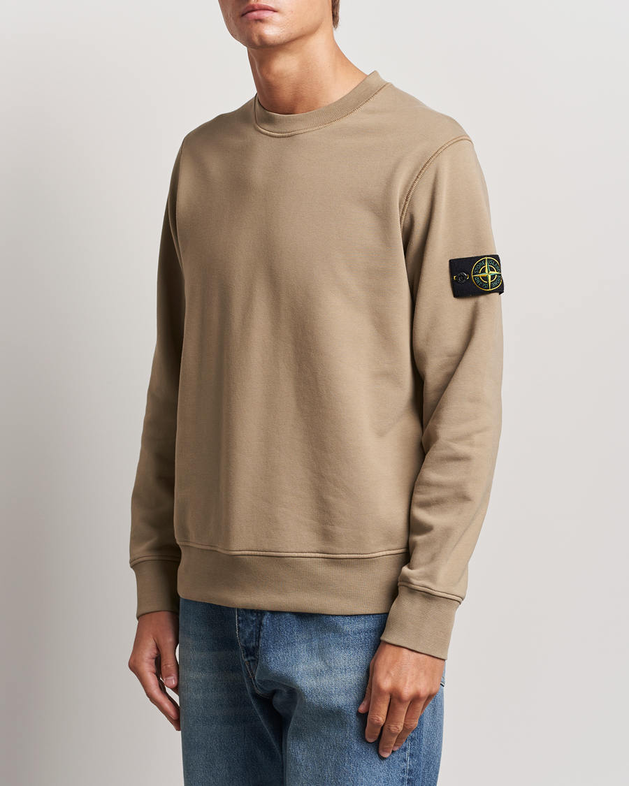 Homme |  | Stone Island | Garment Dyed Fleece Sweatshirt Biscuit