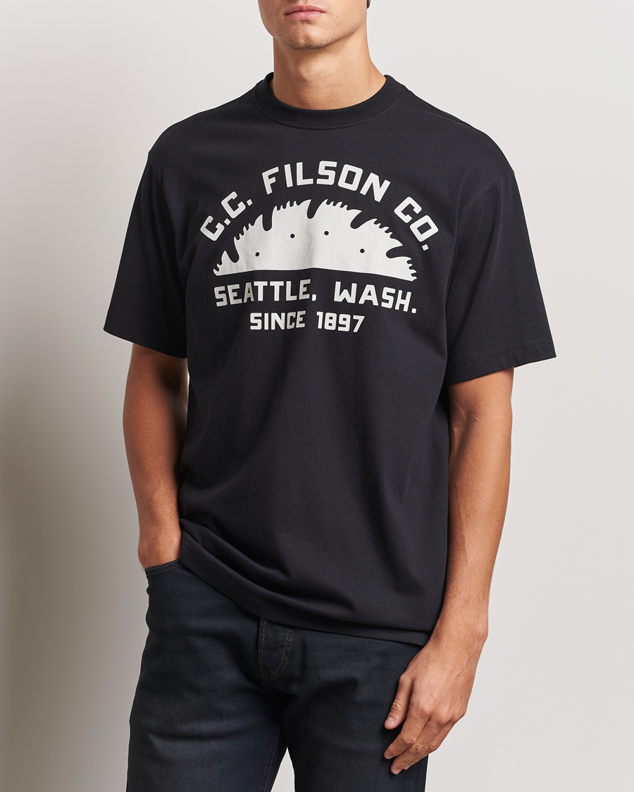 Homme |  | Filson | Printed Cotton T-Shirt Black