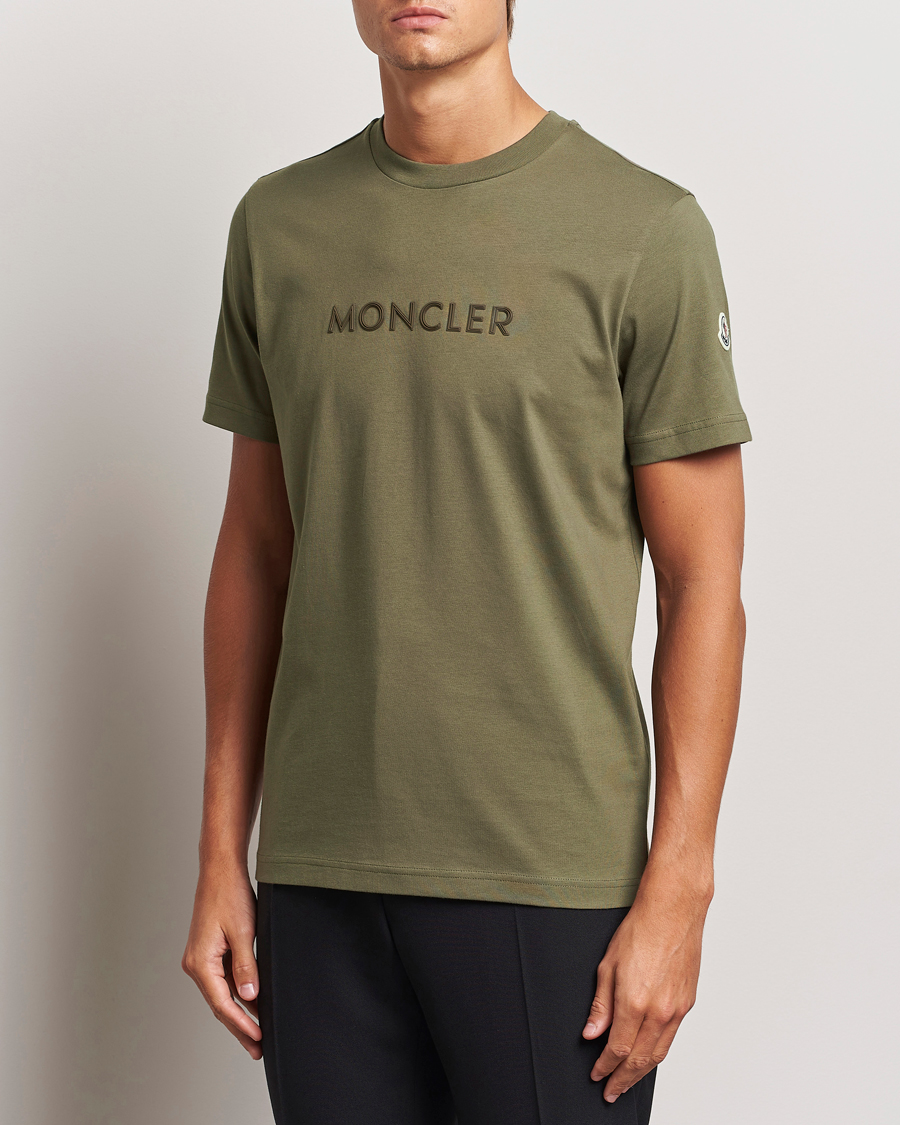 Homme |  | Moncler | Lettering T-Shirt Military