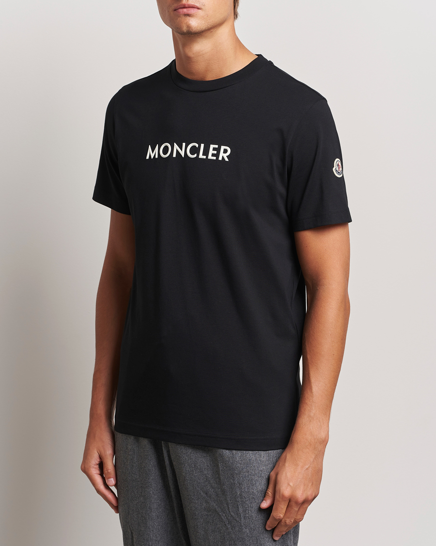 Homme |  | Moncler | Lettering T-Shirt Black