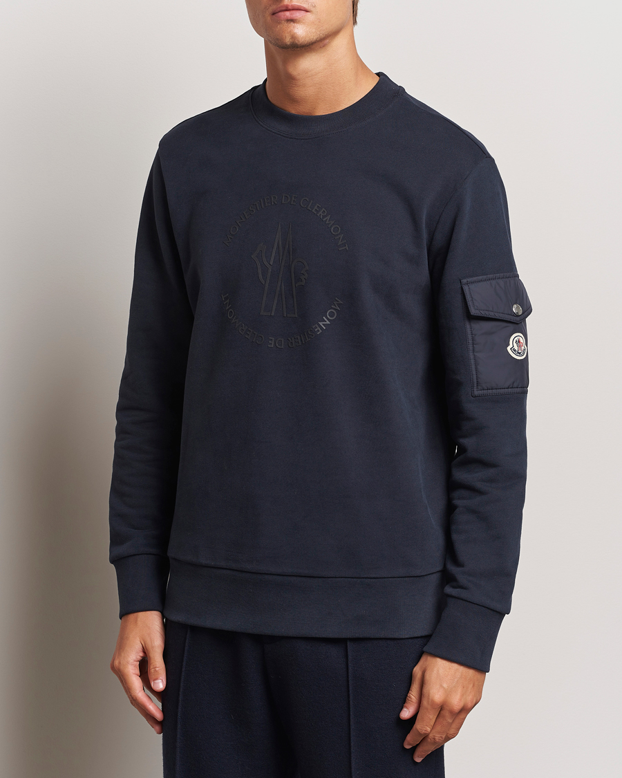 Homme |  | Moncler | Pocket Sleeve Sweatshirt Navy