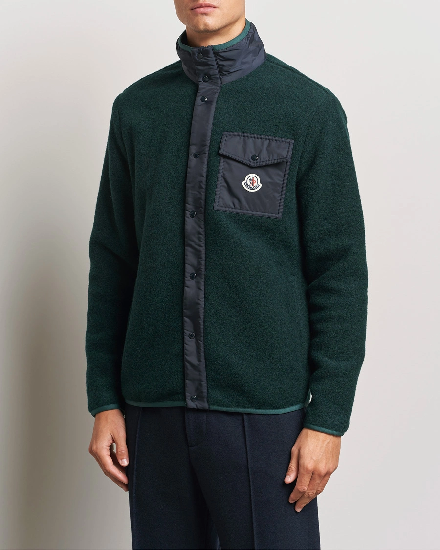 Homme |  | Moncler | Full Zip Pocket Cardigan Navy