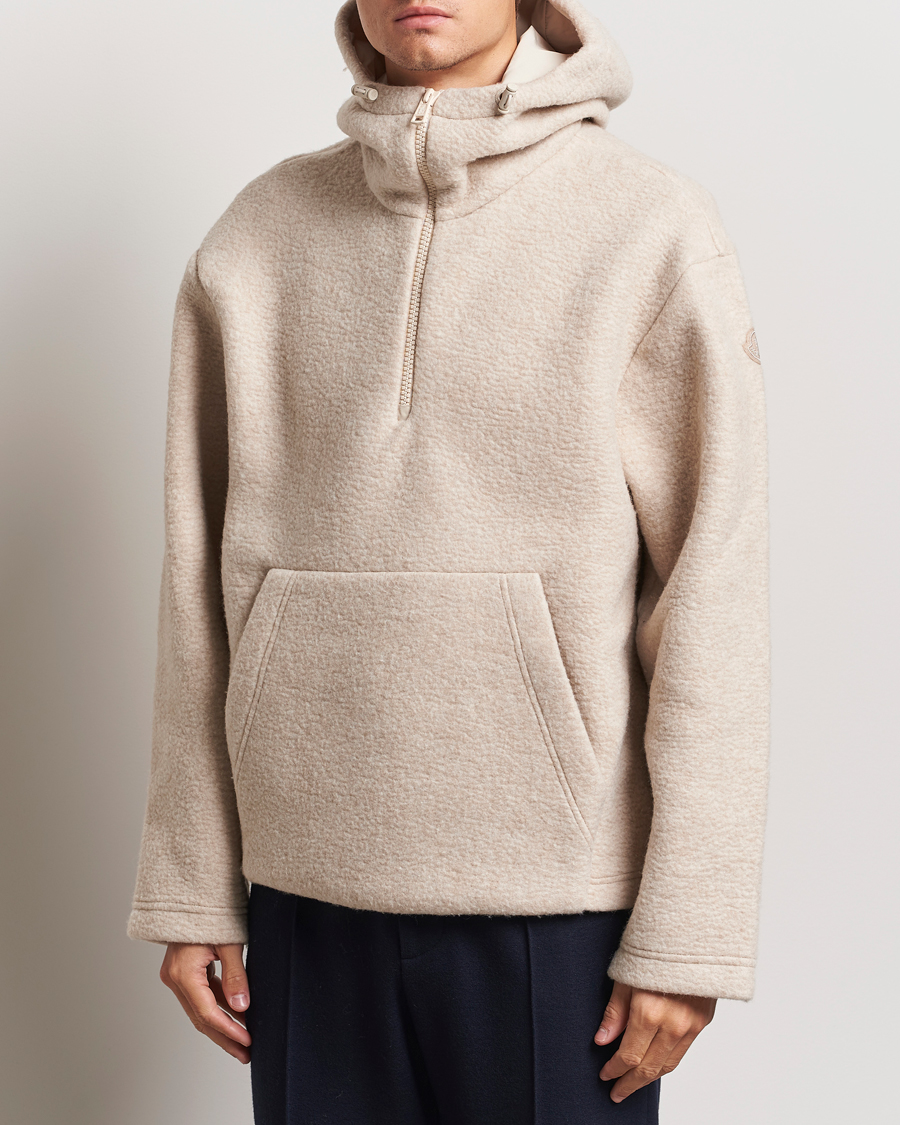 Homme |  | Moncler | Half Zip Hoodie Beige