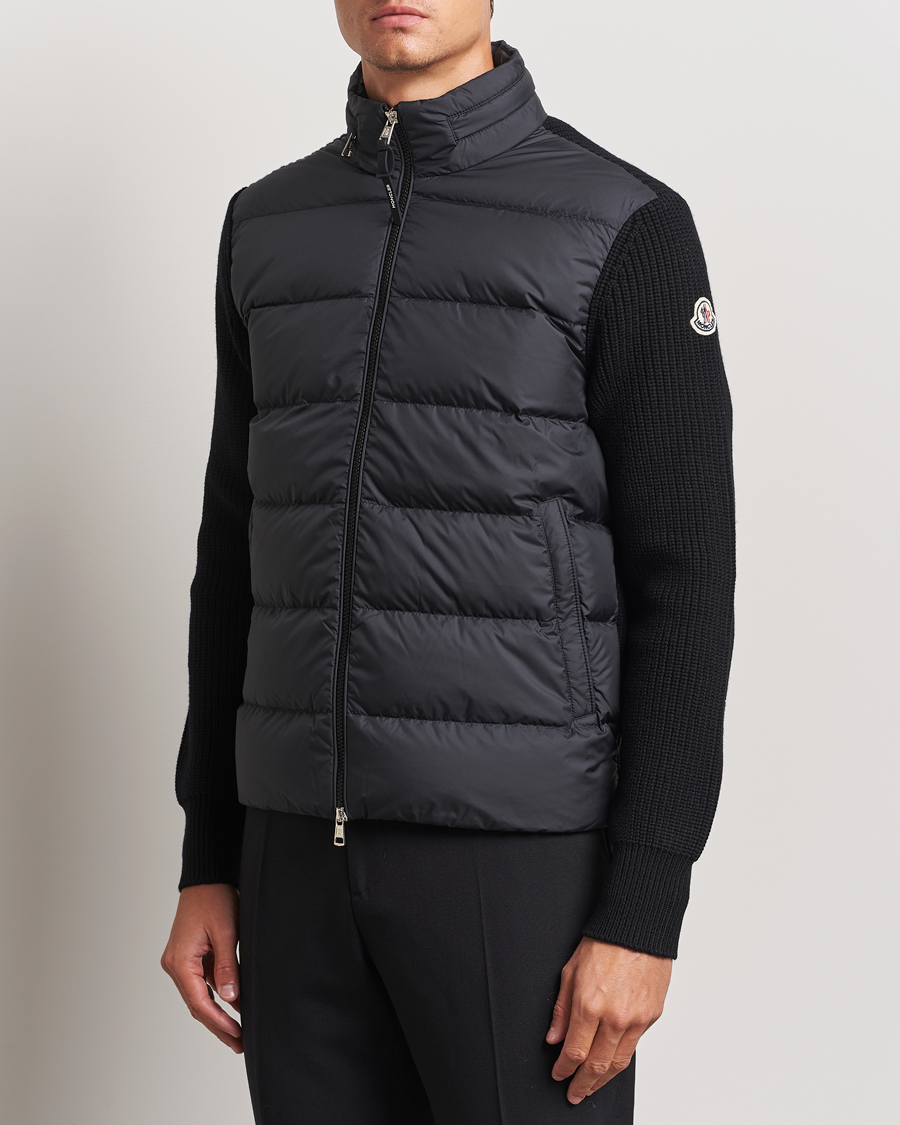 Homme |  | Moncler | Padded Zip Cardigan Black