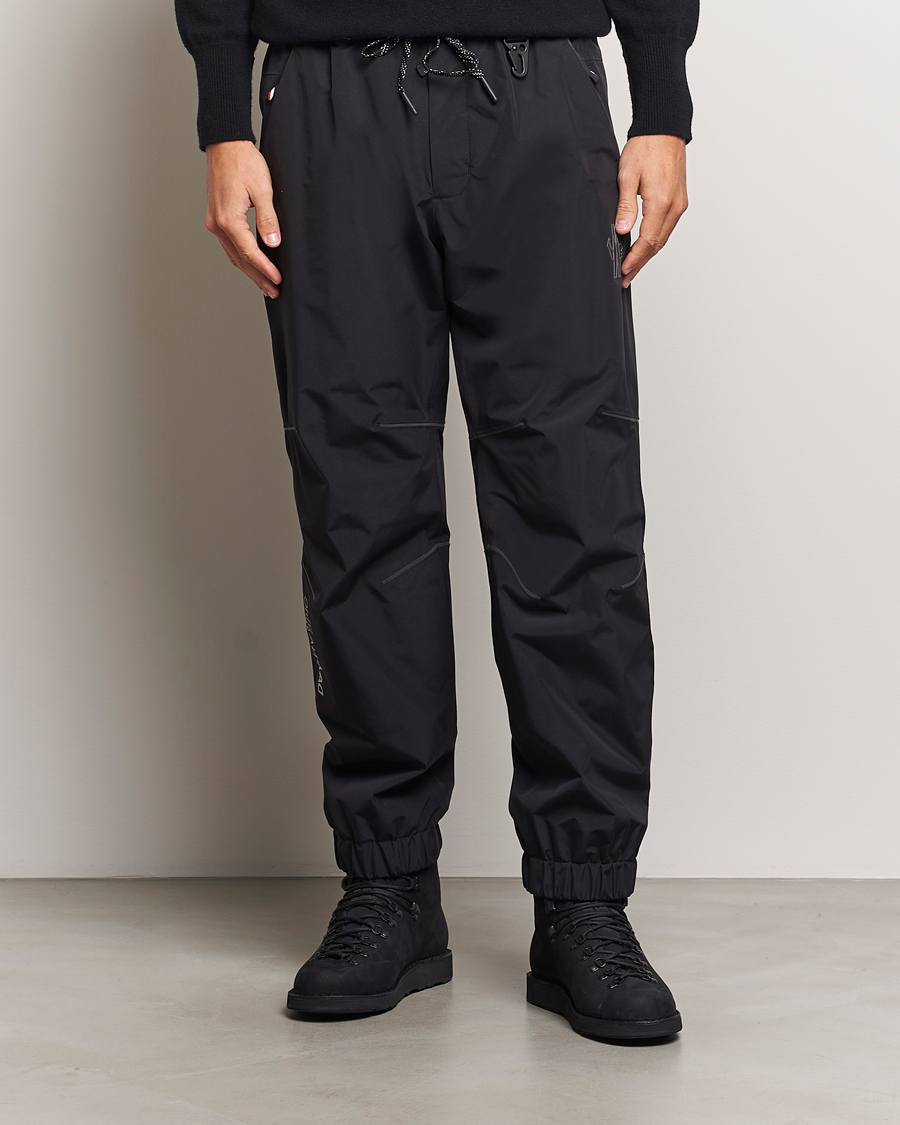 Homme |  | Moncler Grenoble | Nylon Drawstring Trousers Black