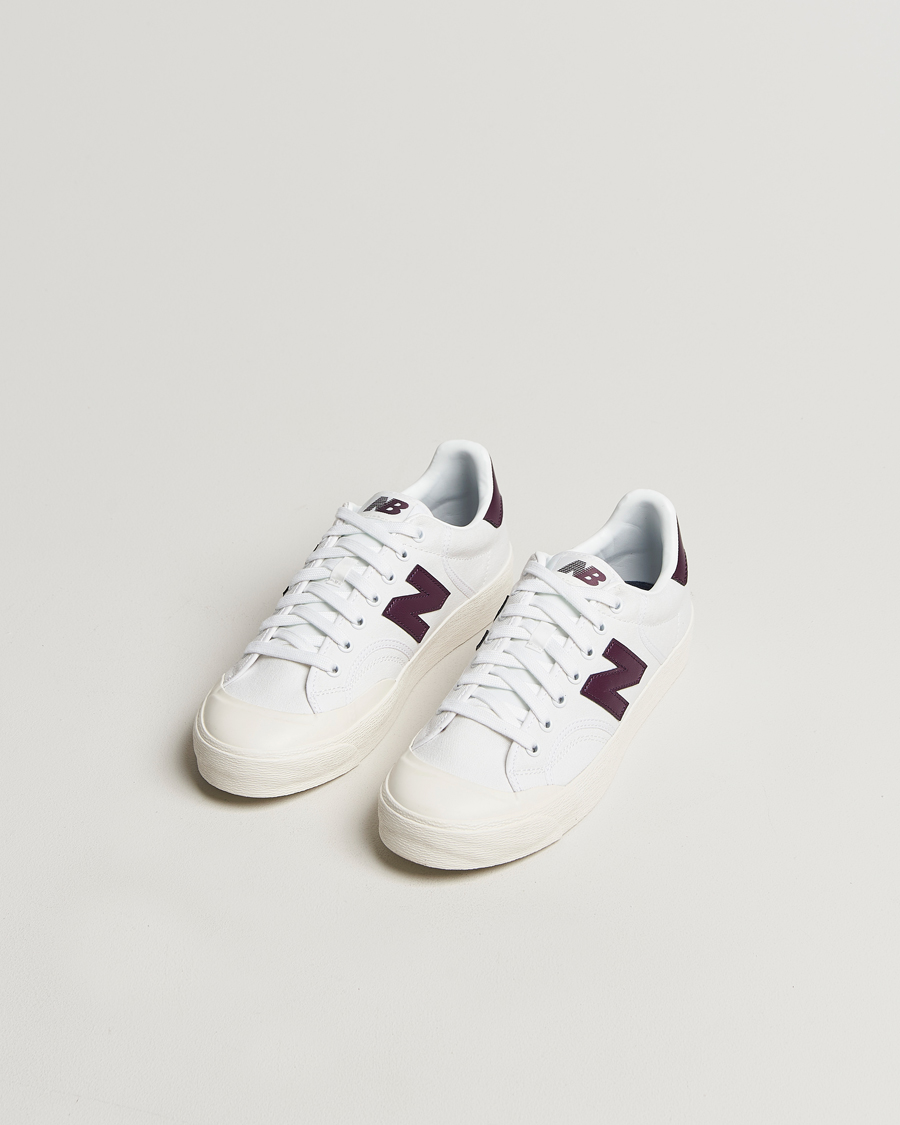 Homme |  | New Balance | B100 Sneakers White/Burgundy