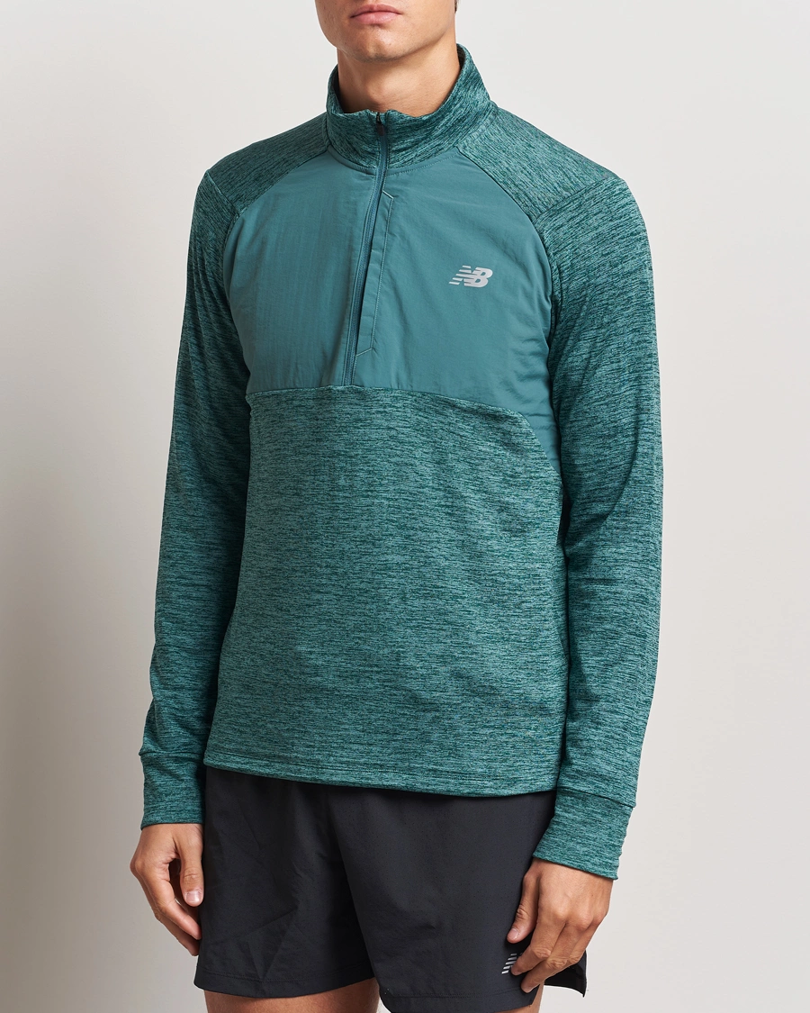 Homme |  | New Balance Running | Heat Grid Half Zip New Spruce