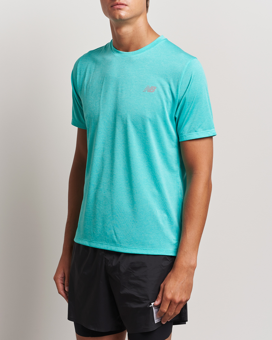 Homme | T-shirts fonctionnels | New Balance Running | Athletics Run T-Shirt Cyber Jade