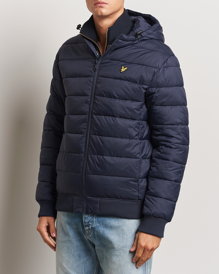 Homme |  | Lyle & Scott | Wadded Hooded Jacket Dark Navy