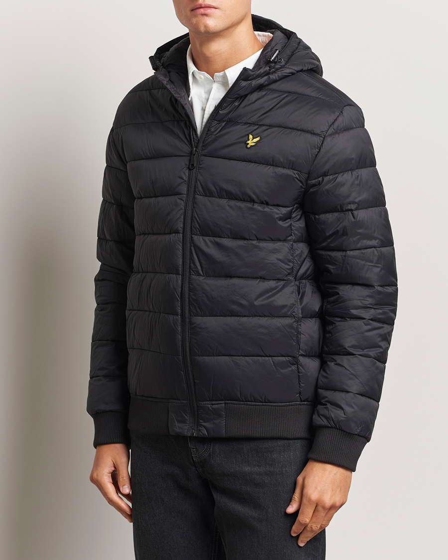 Homme |  | Lyle & Scott | Wadded Hooded Jacket Jet Black