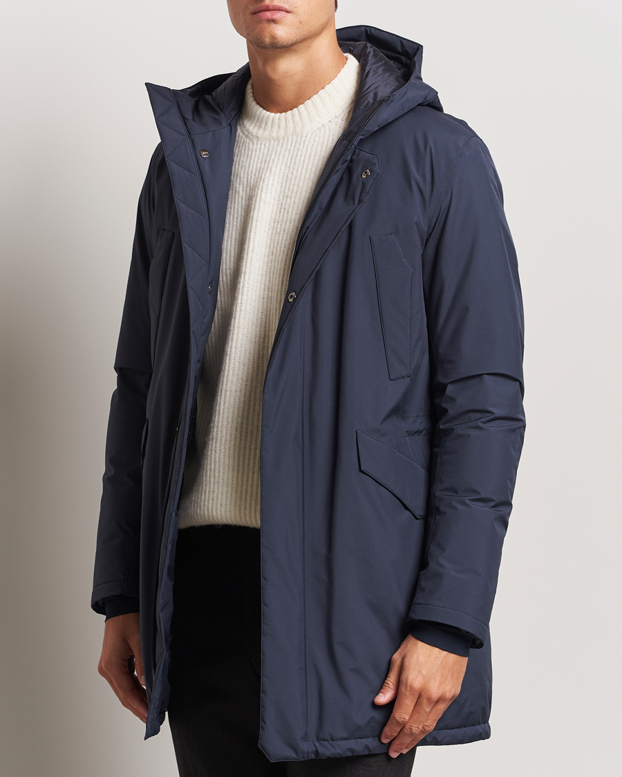 Homme |  | Herno | Laminar Fishtail Parka Navy